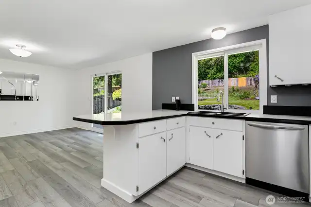 Open concept kitchen