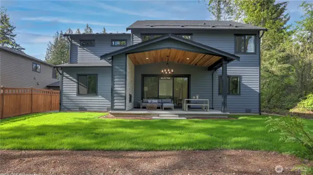 Lovely backyard with a private tranquil setting and lots of space for you to add your personal touch.