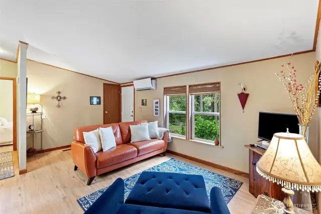 Living room is centrally located.