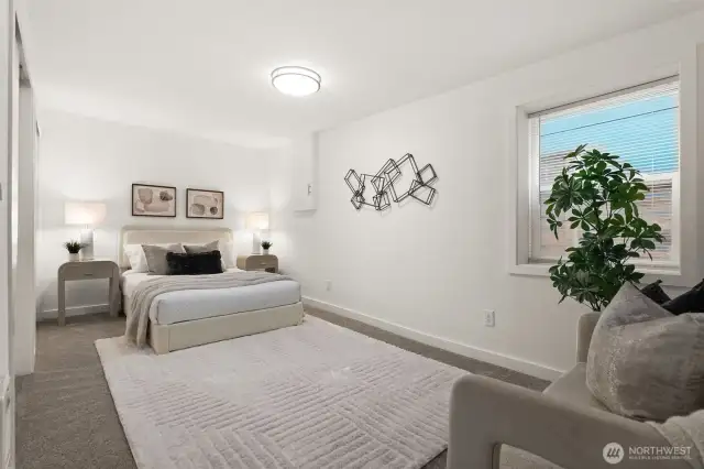 Bedroom #2 on the lower level.