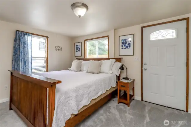 Primary bedroom with its own entrance