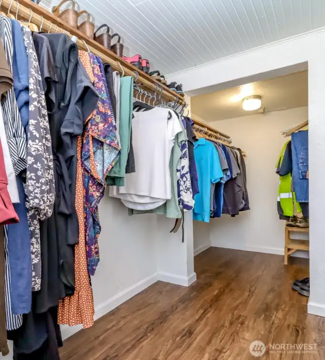 Walk-in closet off primary