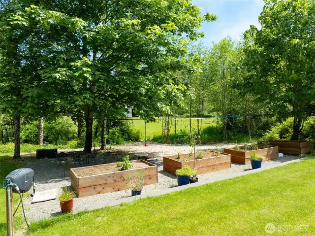 Well planned out garden area.