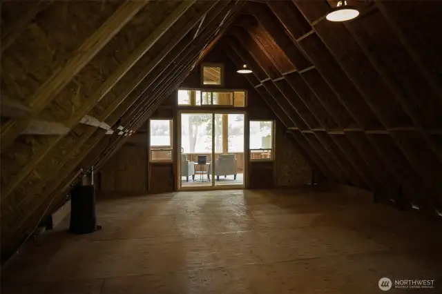 Upstairs sleeping area