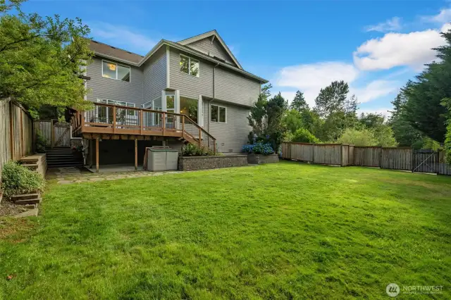 Sprawling Lawn Perfect for Relaxing, Entertaining, & Playing