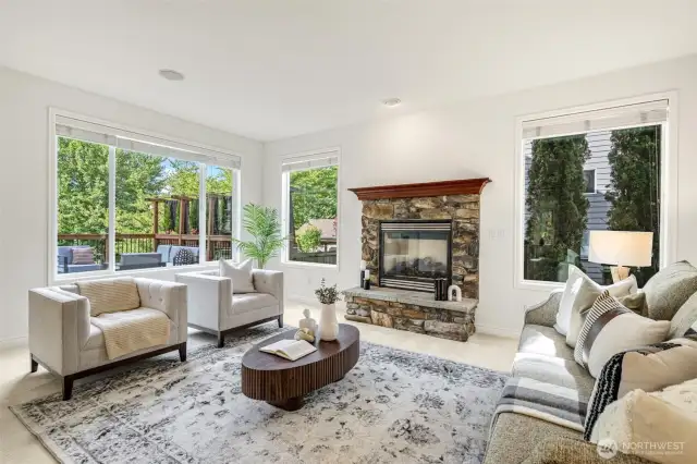 Gas Fireplace, Perfect for those NW Nights