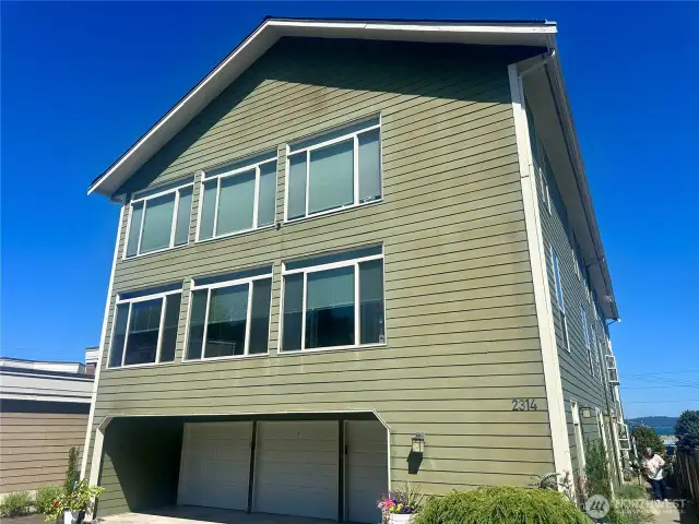 Rear of building