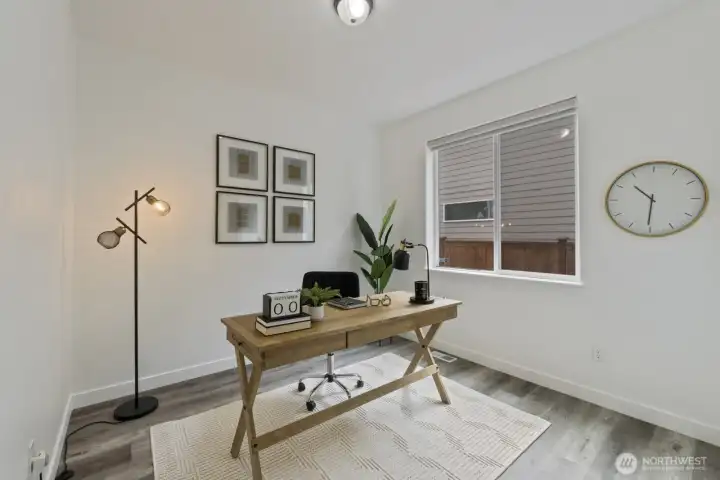 Staged as an office but is a legal bedroom! Don't miss the adjact bathroom with shower