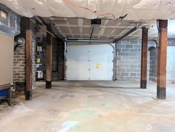 Garage door opener. Walk out basement to street.