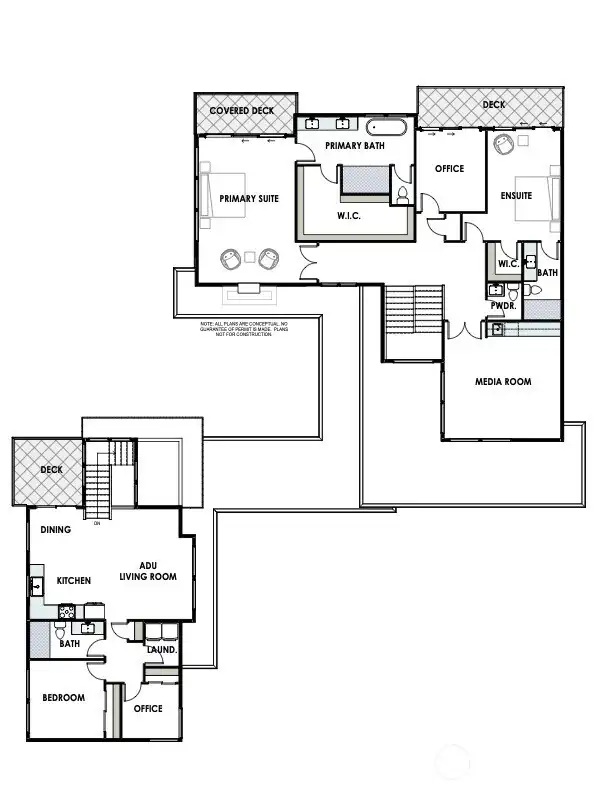 All plans are conceptual. No guarantee of permit is made. Plans not for construction, buyer to verify to their own due diligence.