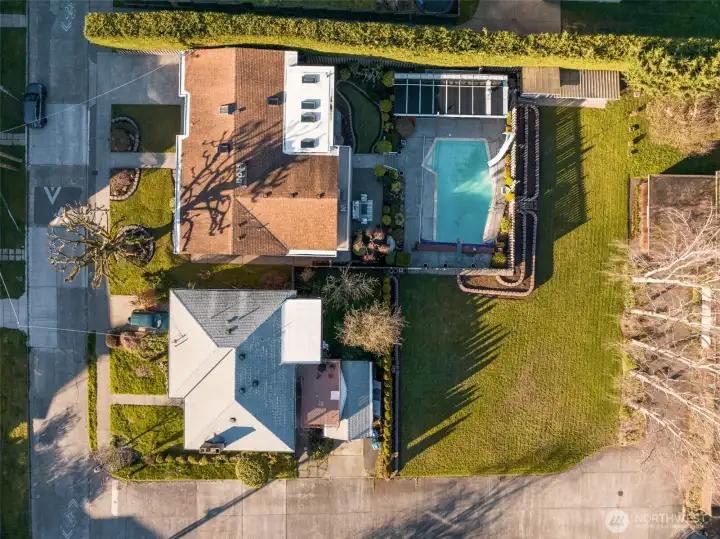 Huge 17,226 SqFt property. Expansive yard for play, gardening, privacy or development opportunities.