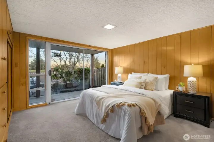 4th Bedroom opens right out onto the patio and overlooks the pool