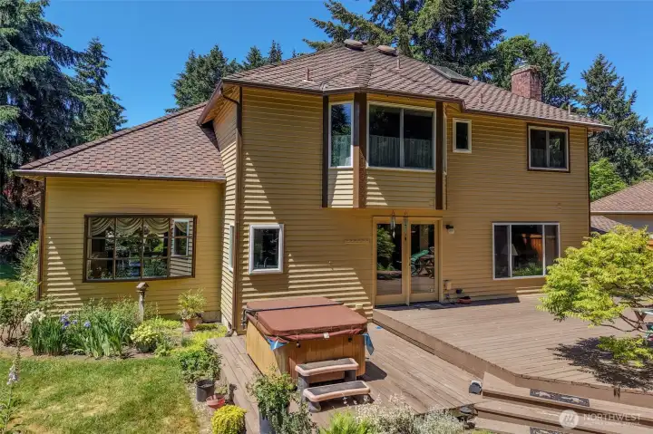 REAR YARD, DECK W/SPA