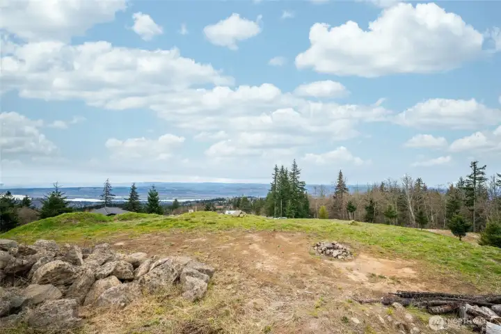 Amazing views in every direction. This photo faces southwest toward the river.