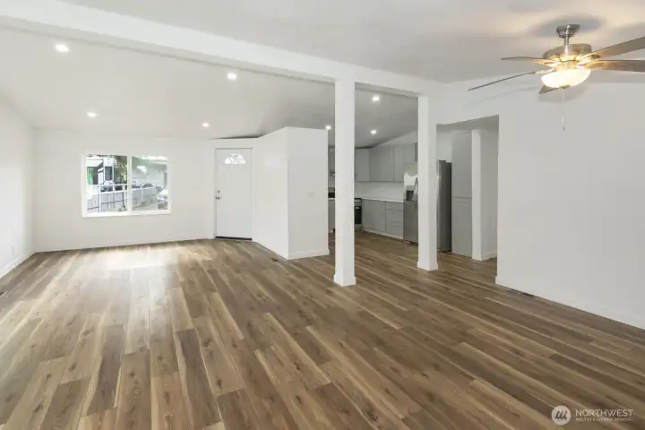Peak of the kitchen from the living room