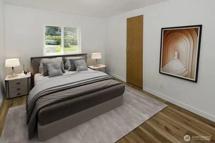Second bedroom *Virtually staged*
