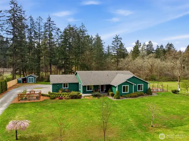 A dream come true, beautifully landscaped.