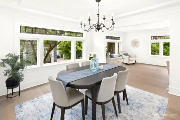Airy and large dining room