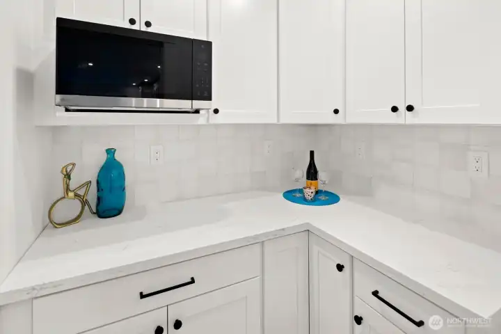 Walk in Pantry with 2nd microwave