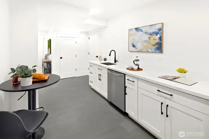 Lower level 2nd kitchen