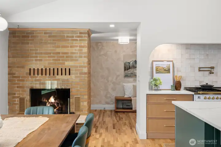 Features like the Italian stove, arched hood vent, 2-dishwashers, and paneled fridge are just some of the updates!