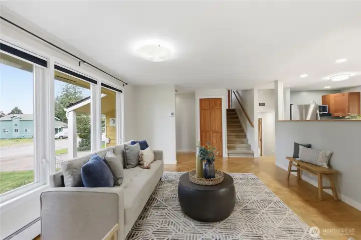 All important coat closet and stairs up/down
