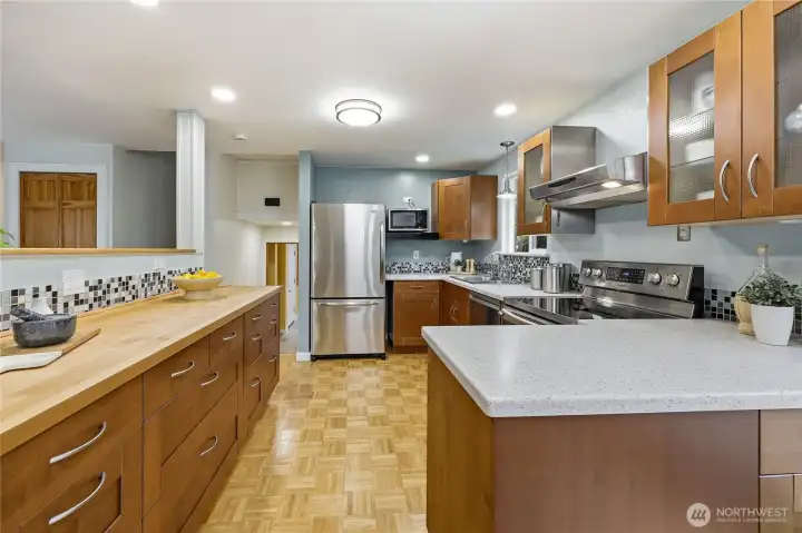Lots of space for two cooks in this kitchen.