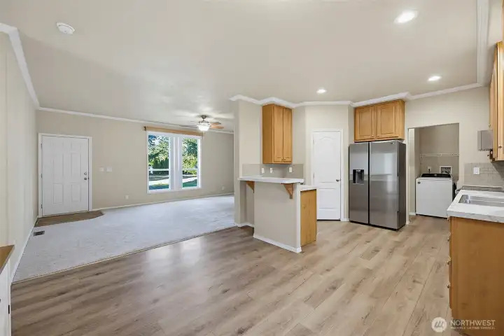 Looking Back at the Kitchen/Living Area