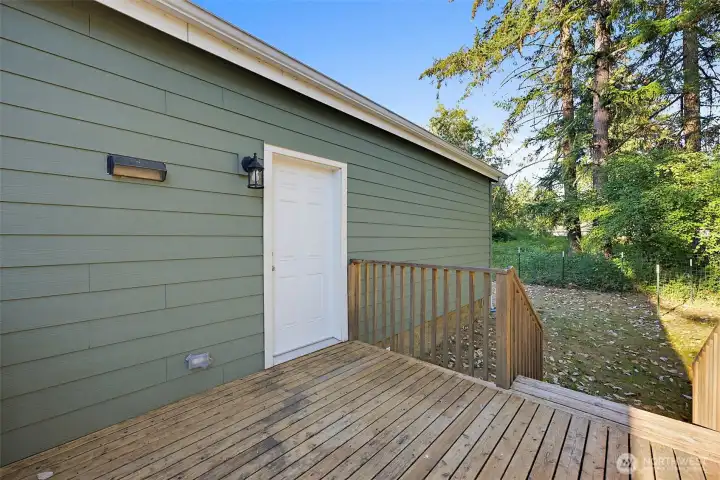 Back Door + Deck.