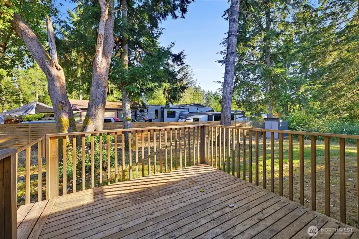 Deck at the Back of the House. Could be Easily Expanded.