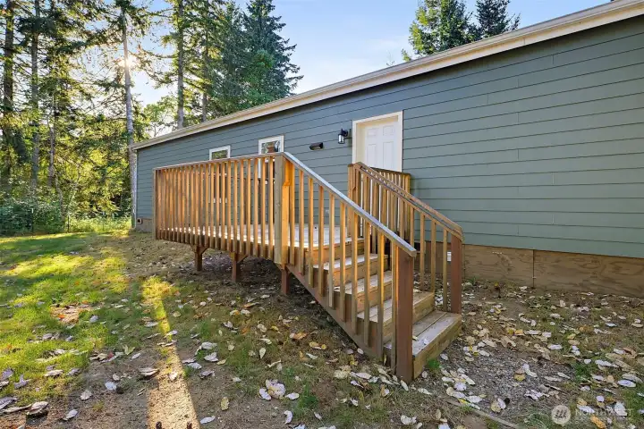 Back Deck to Yard...Could be Expanded.