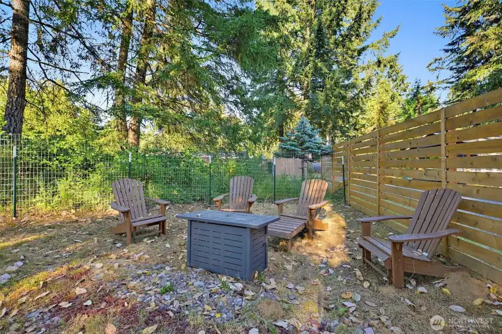 Area for a Firepit.