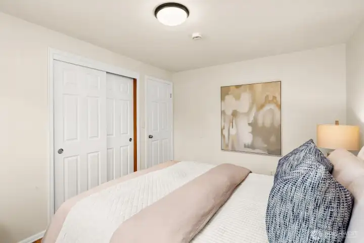 Bedroom 1 with lots of closet space