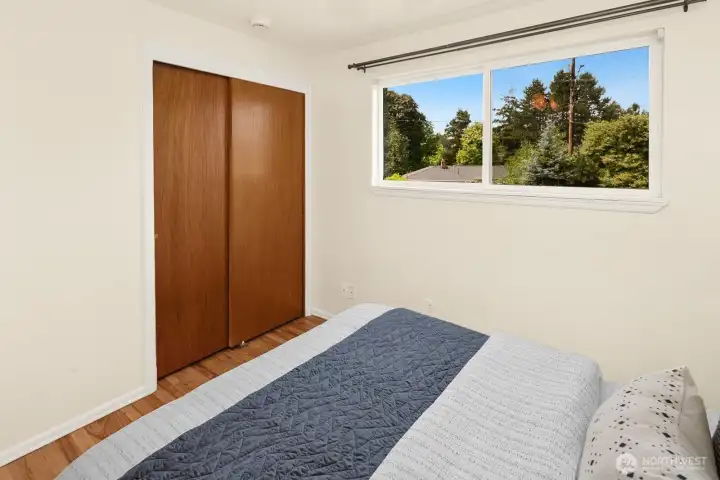 Second of three bedrooms