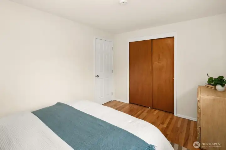 The three bedrooms are conveniently close to each other