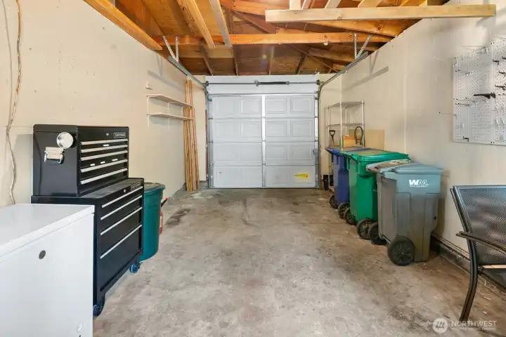 Attached garage with entrance to kitchen. Several items can be left for the buyer.