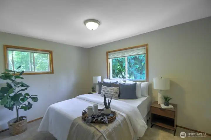 Largest of the three bedrooms