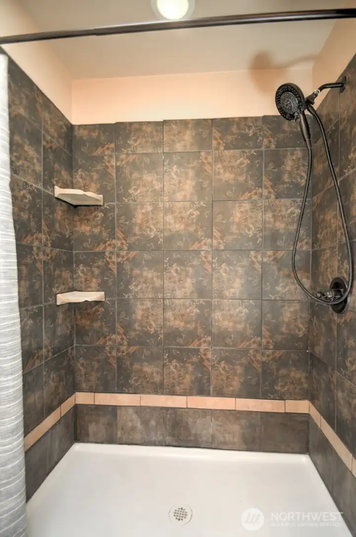 Large walk in shower