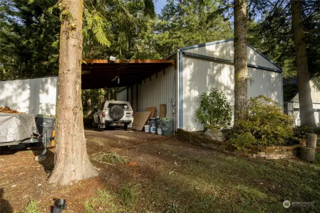 Carport off Garage/Shop