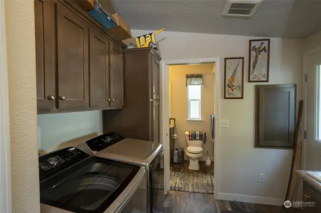 Laundry Room w pocket door to PBath