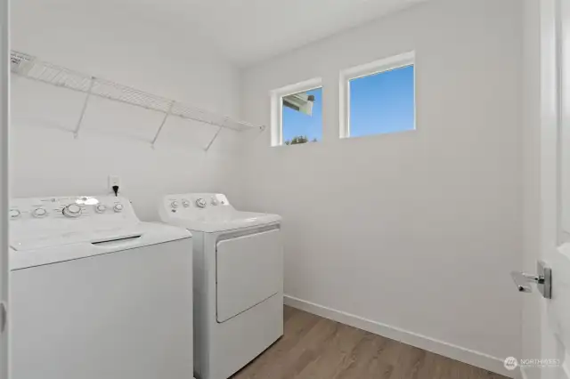 Laundry room is upstairs