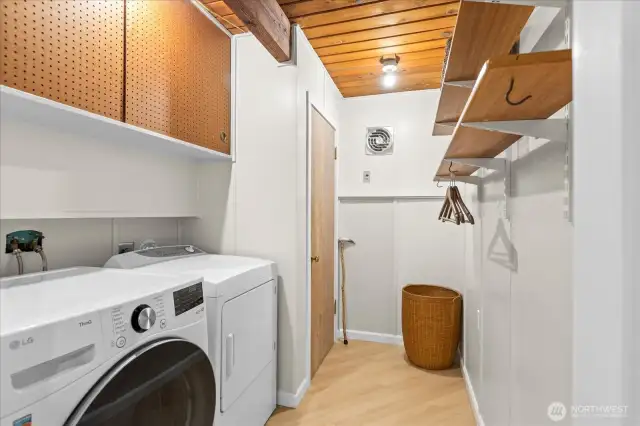 Laundry in lower level