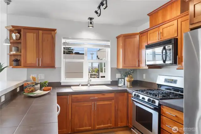 Cherry cabinets
