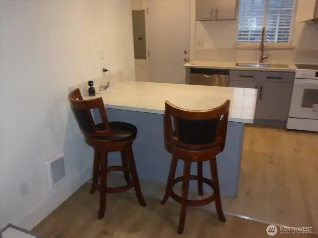 Breakfast bar.