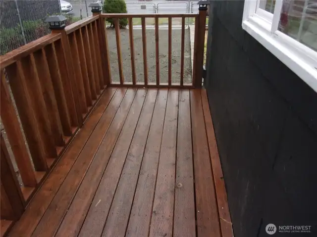 New deck in the North sideyard.