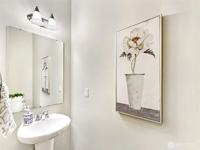Powder bath on the main floor