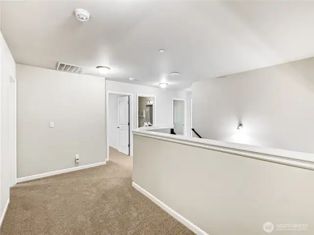 Spacious upstairs landing