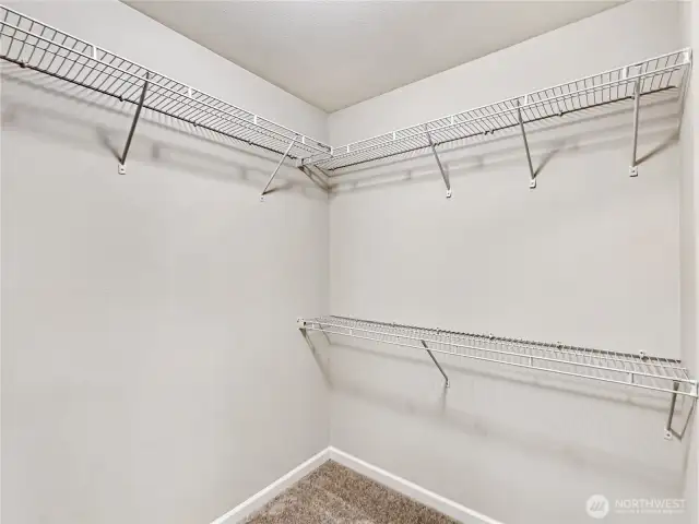 Primary walk in closet