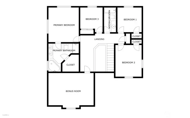 Second floor floorplan