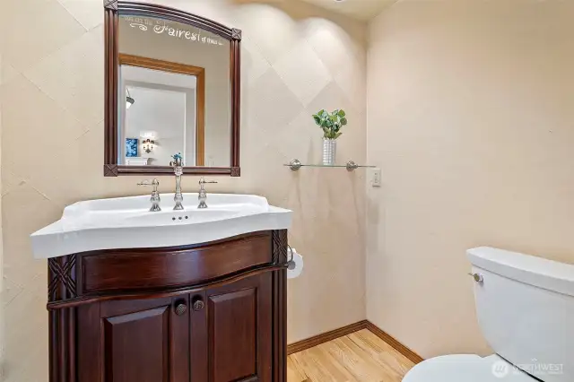 downstairs powder room
